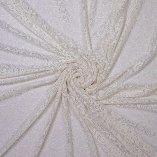 D Woven po lace white flower