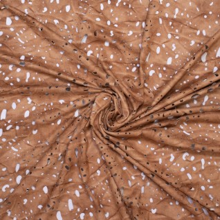 D Woven pl/ea suede with holes