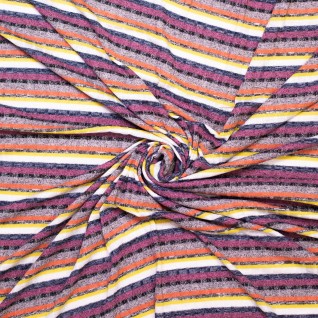 D Knit pl/vi colored stripes