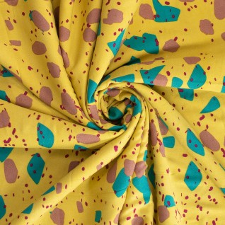 B woven vi crepe print monet