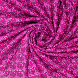 K Woven vi/wo flowers