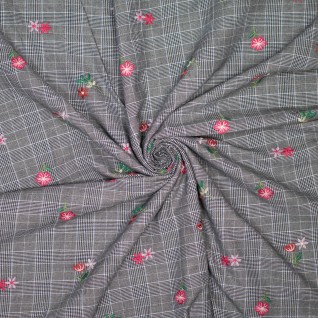 H Woven co/pl flower diamond