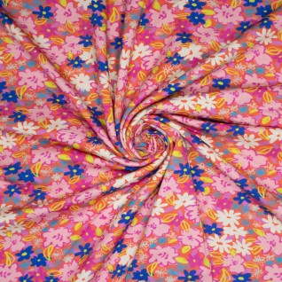 D Knit vi/ea dig flower print