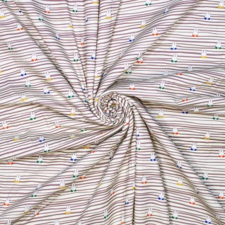 L Knit co/ea jer Miffy stripes