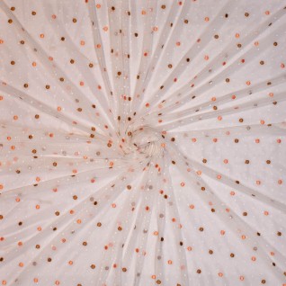 Woven pl/ea tulle dots