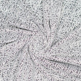 L Knit pl tulle with sequin...