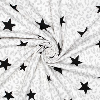 D Woven co/ea leopard stars