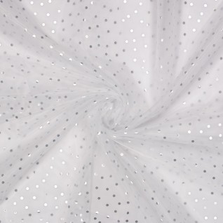 L Knit pl tulle dots