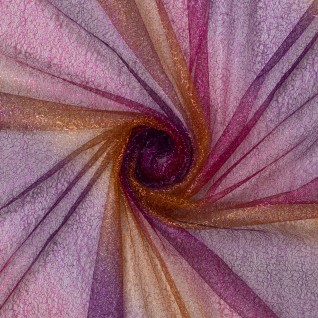 Knit pl colorful shiny tulle