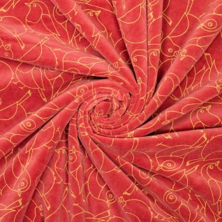 L Knit co/pl velours Polly...