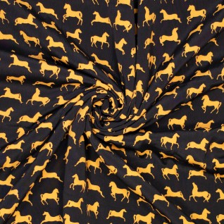 K Woven vi crepe horse print