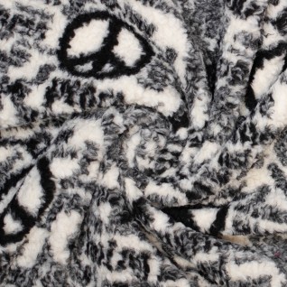 L Knit wo/pl sheepskin poncho