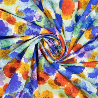 I Woven co dig poplin flowers