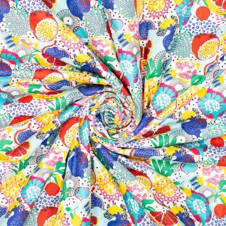 Woven co poplin fruits