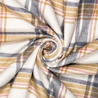 O Woven pl/wo brushed checks