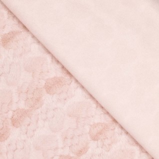 P Knit pl rabbit fur hearts