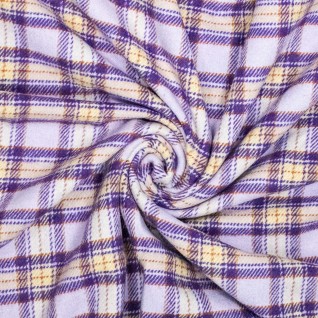 N Woven pl/co check brushed