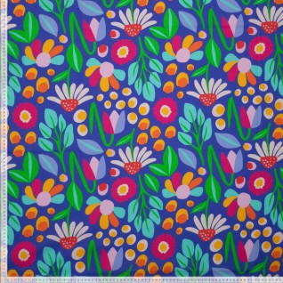 Woven co dig poplin flowers