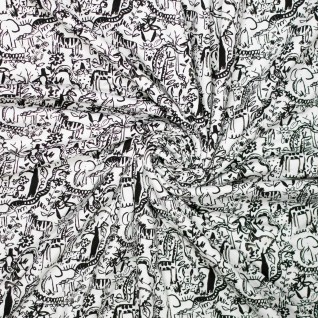 Knit co/ea jersey dig animals