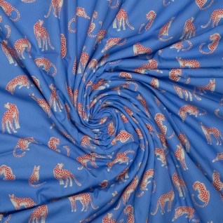 Woven co poplin Moos leo