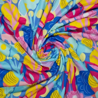 Woven co dig poplin print