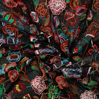 Knit pl tulle flowers...