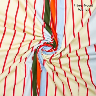 Woven co poplin stripes