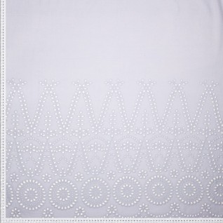 Woven co embroidery border