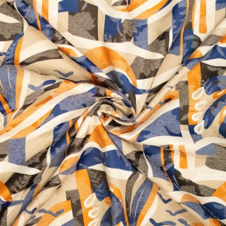 Woven co/pl jacquard canvas