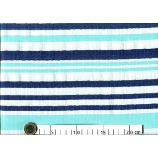 B Woven co/pl stripe linen...