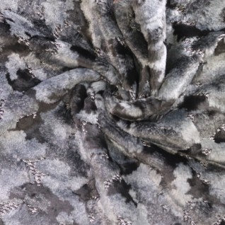 N Knit pc/pl lurex fur print