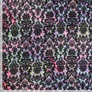 A Woven pl flock print