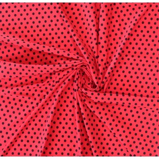 F Knit co/ea jer black dots...