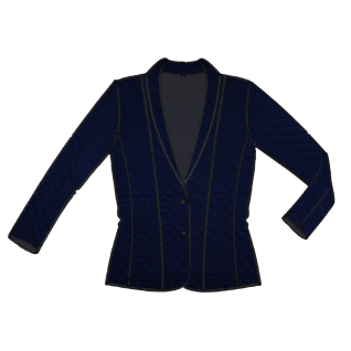 L knit pl/co/ea quilted